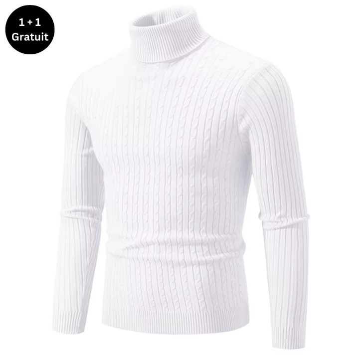 Pull chaud à col roulé pour hommes - ENZO