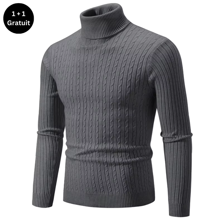 Pull chaud à col roulé pour hommes - ENZO