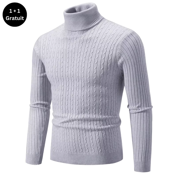 Pull chaud à col roulé pour hommes - ENZO