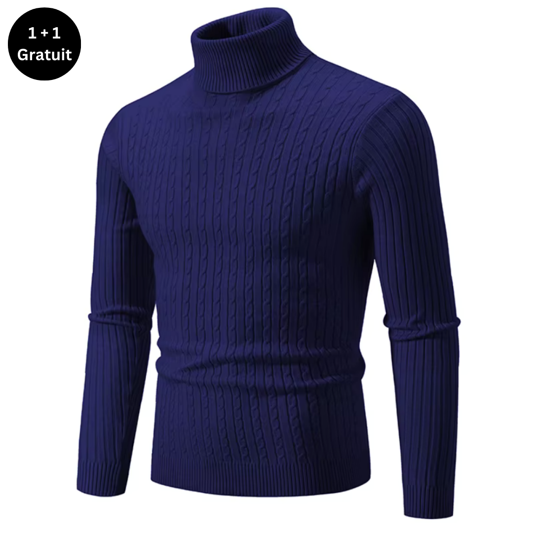 Pull chaud à col roulé pour hommes - ENZO