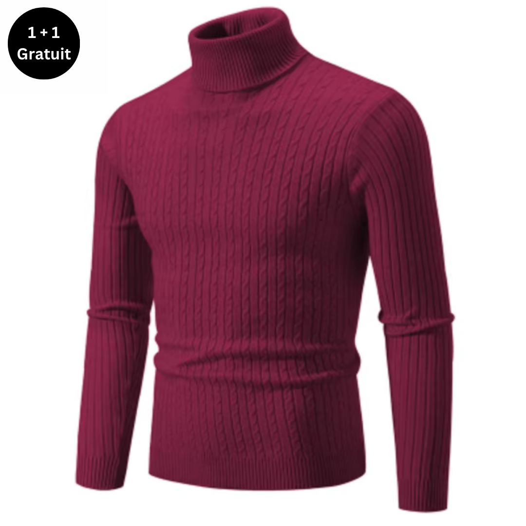 Pull chaud à col roulé pour hommes - ENZO