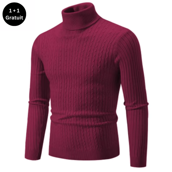Pull chaud à col roulé pour hommes - ENZO