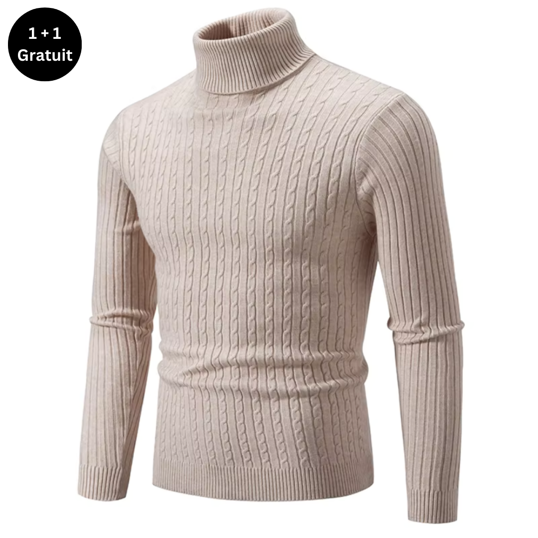 Pull chaud à col roulé pour hommes - ENZO