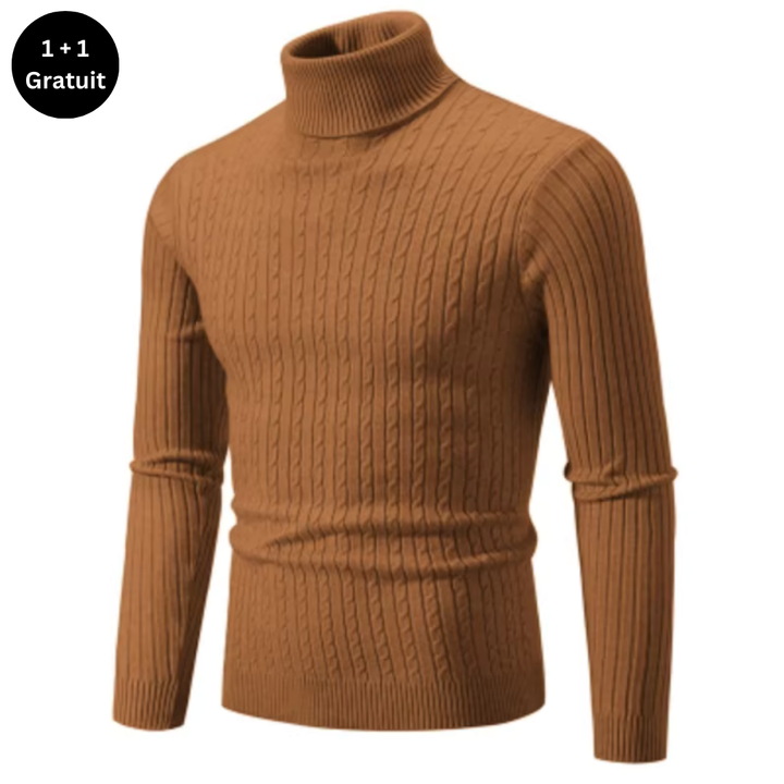 Pull chaud à col roulé pour hommes - ENZO