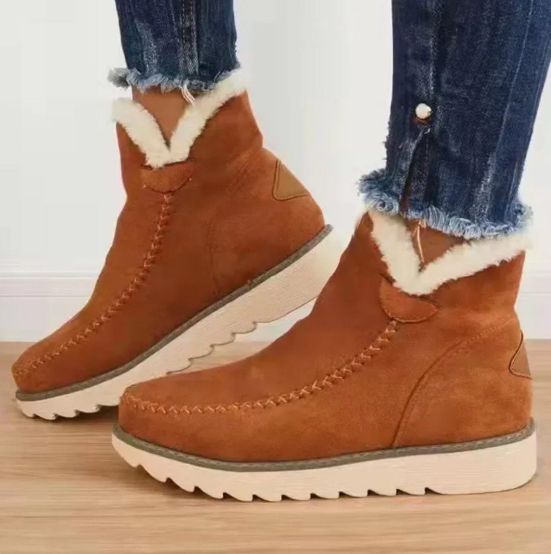 Ionna - Bottes femmes en fourrure polaire