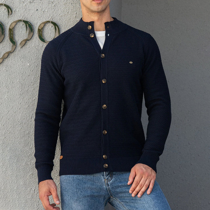 KHARI - Veste tricotée classique en coton