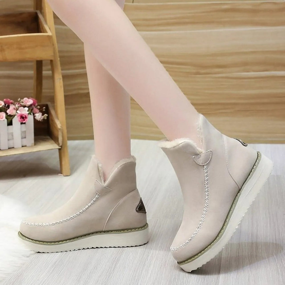 Ionna - Bottes femmes en fourrure polaire