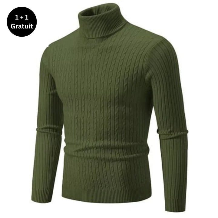 Pull chaud à col roulé pour hommes - ENZO